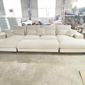 Modern U-Shape Sectional Sofa with Ottoman